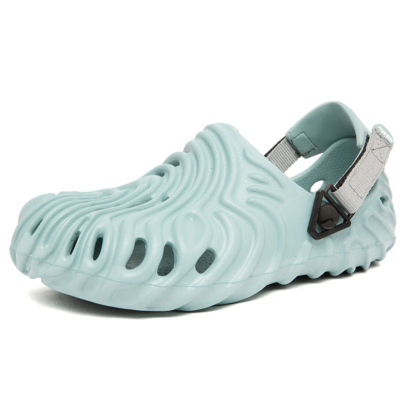 Fashion Summer New Casual Men's Shit Feeling Closed-toe Slippers