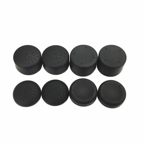 8Pcs Black Silicone Thumb Stick Grip Cover Caps For PS4 One Controller US