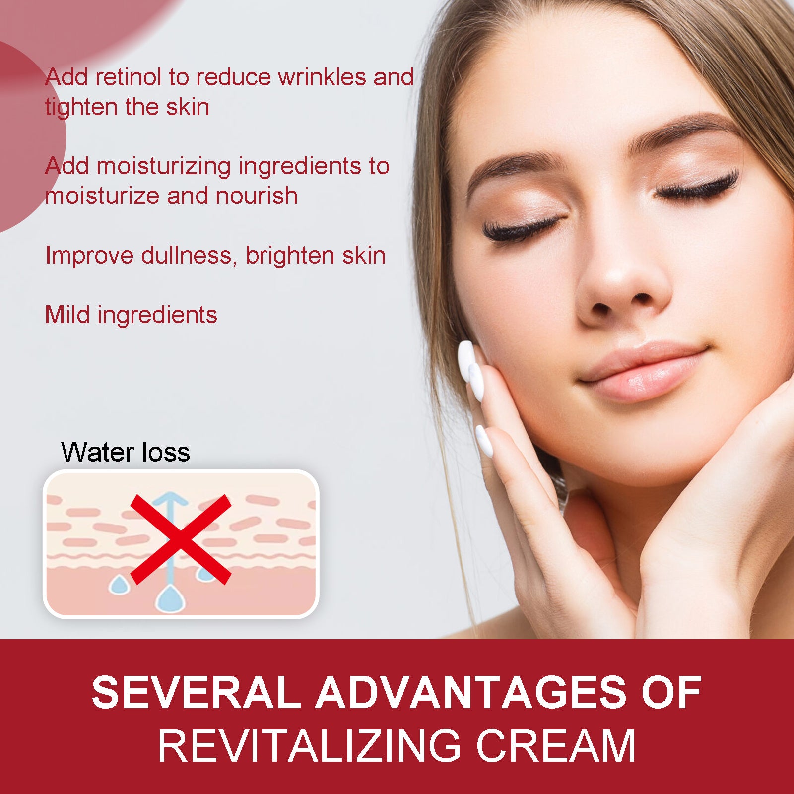WIYUN Retinol Anti-Wrinkle Cream Reduces Fine Lines And Moisturizes, Firming, Brightening Skin Anti-Aging Cream