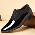 Shiny Surface Soft Sole Shoes Male