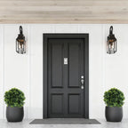 2 Packs Faux Boxwood Ball Trees Artificial Peanut Topiary Tree UV Resistant Artificial Shrubs Fake Plants Evergreen Artificial Bush With Ground Spike For Indoor Outdoor Front Porch Garden - The Premium