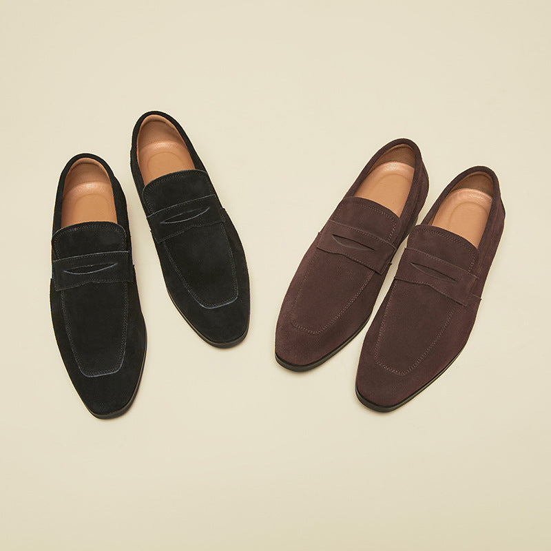 Summer Slip-on New Japanese Style Simple Suede Shoes