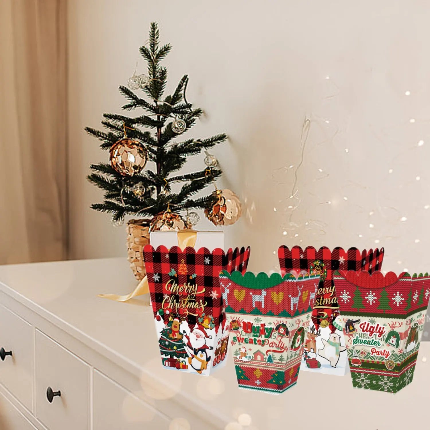 18PCS Christmas Popcorn Boxes - The Premium