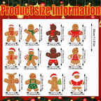 12 Pcs Christmas Gingerbread Man Yard Sign Waterproof Outdoor Xmas Gingerbread Lawn Signs Yard Decoration For Holiday Lawn Yard Patio Walkway Pathway Decor - The Premium