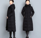 Western Style Plus Size Cotton-padded Clothes Mother's Clothes Winter Clothing Mid-length Cotton-padded Clothes Acrylic Fiber