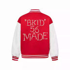 American Fashion Brand Beaded Baseball Uniform Jacket
