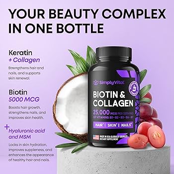 Biotin 25,000 Mcg – Boost Energy, Hair, Skin & Nails Health AJ PRIME