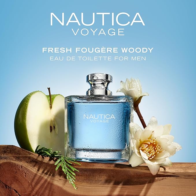 "Nautica Voyage for Men Eau de Toilette Spray – 3.4 oz / 100 ml | Authentic Designer Fragrance, Ideal Holiday Gift AJ PRIME