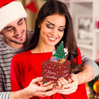 Christmas Money Box For Cash Gift Pull Surprise Money Holder Cash Gift Xmas Money Pull Box With Christmas Tree Card And Transparent Bags For Christmas Birthday New Year Party Supplies