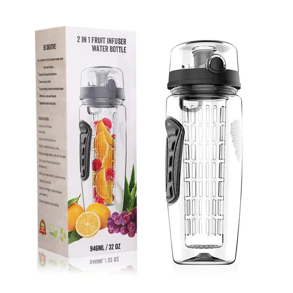 Fruit Infuser Water Bottle 32OZ Juice Shaker Sport
