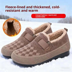 Winter Fleece-lined Old Beijing Cloth Shoes For Women