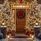 4PCS Set  Christmas Glass Ball Ornaments Holiday Tree Hanging Decorations Party Decor Supplies FBA Shipment - The Premium