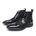 New Leather Boots Fashion Men's Business Formal Leather Shoes