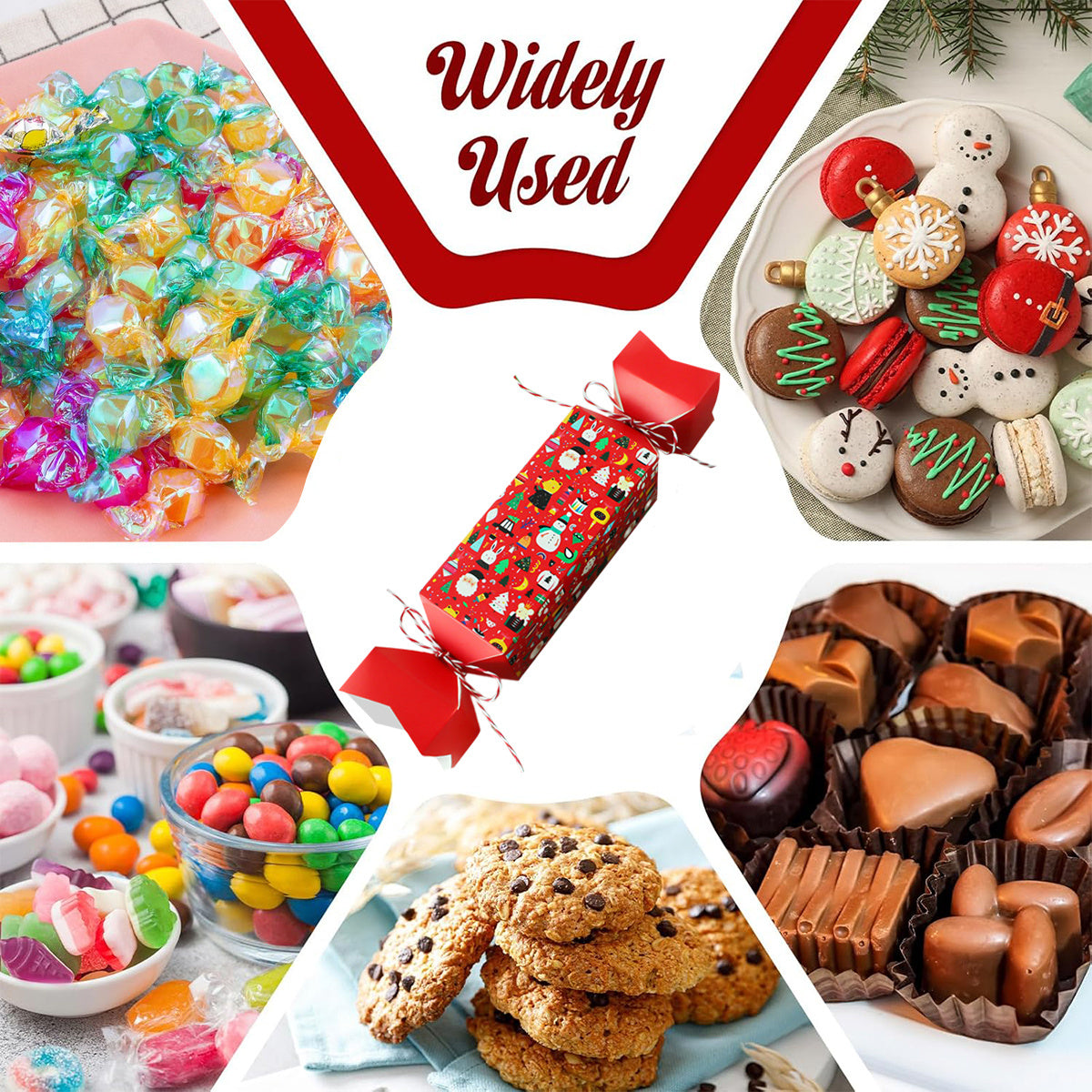 12PCS Christmas Candy Shaped Gift Boxes