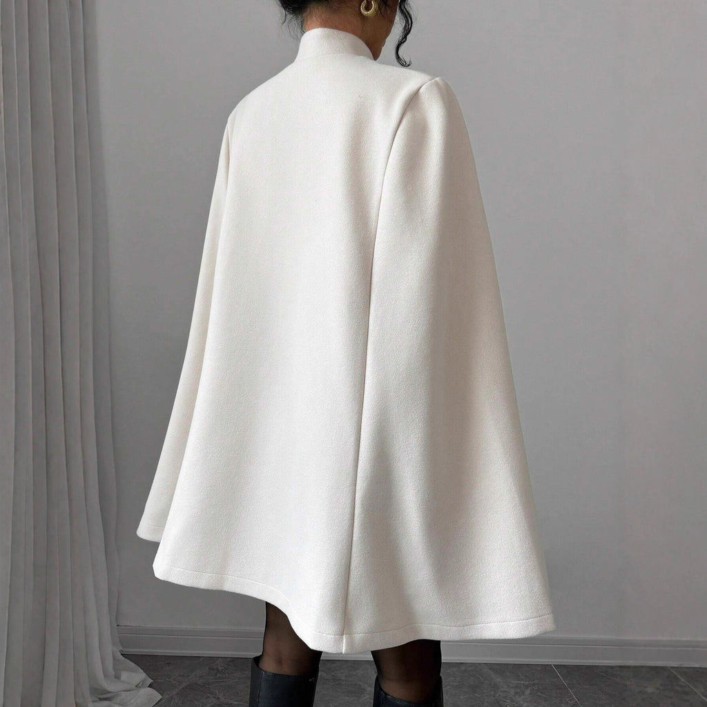 New Chinese Classic Frog-button Oversized Wool Coat