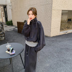 Casual Sporty Versatile Unique Skirt Two-piece Set