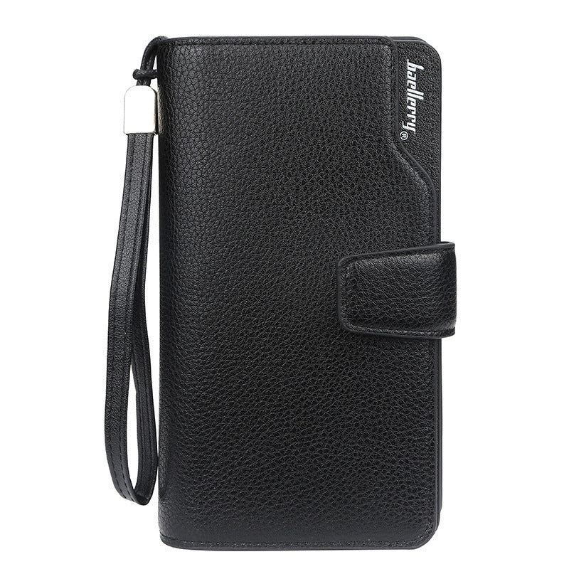 Men's Long European And American Large-capacity Clutch