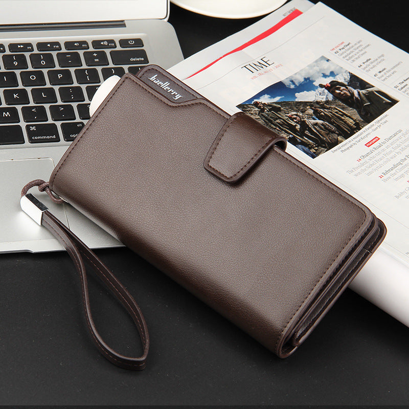 Men's Long European And American Large-capacity Clutch