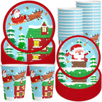 Christmas Paper Cup And Plate Set - The Premium