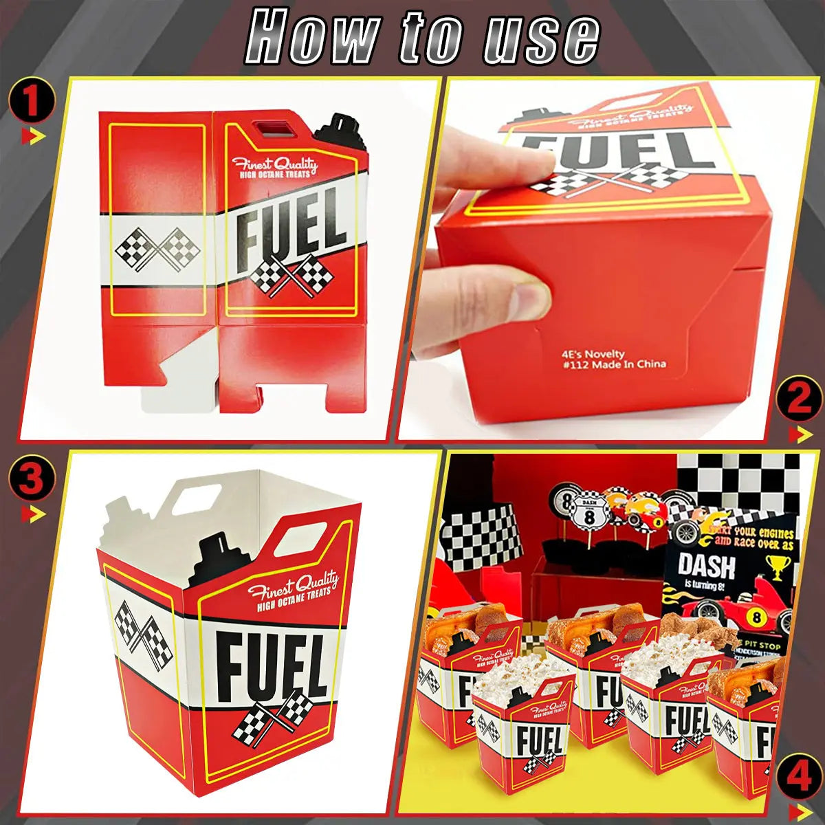 48 Pcs Race Car Theme Party Supplies Decorations Set - The Premium