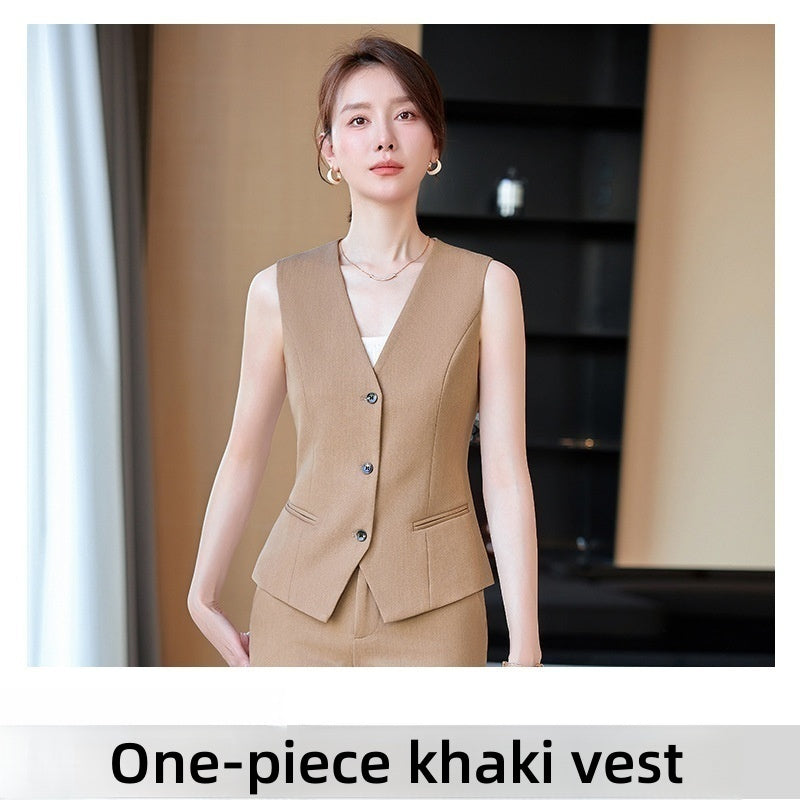 Women's Outer Wear Vest Waistcoat Hotel Receptionist Uniform Work Clothes