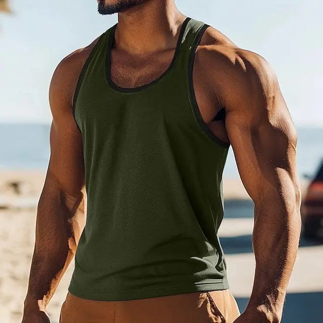 New American Style Slim Fit Casual Sports Men's Summer Vest - The Premium