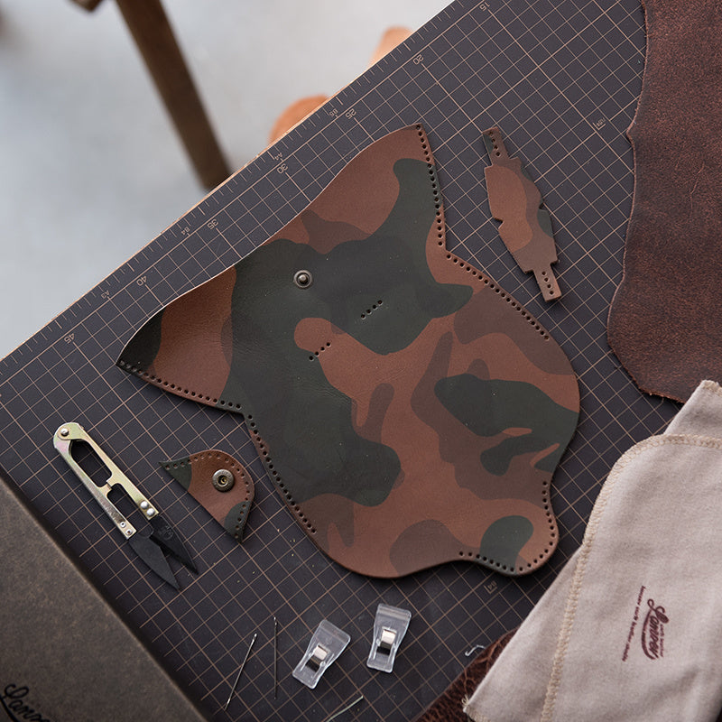 Fog Wax Leather Glasses Case Manual Sewing