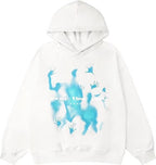 Hip-Hop Street Graffiti Hoodie Retro Casual Sports Brushed Hoody