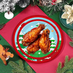 Christmas Paper Plates And Cups Set Decorations For 10 Guests Santa Claus Elk Pattern Plates And Cups For Winter Holiday Christmas Party Decorations - The Premium