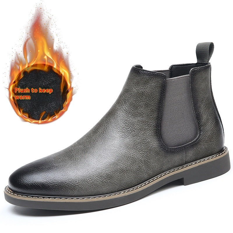 Fashion Retro Cotton Boots British Velvet Short Boots