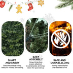 Artificial 4ft Green Christmas Tree With 856 PE PVC Mixed Branch Tips, Steel Wire, Hinged Premium & Foldable Base For Indoor Holiday Decorating - The Premium