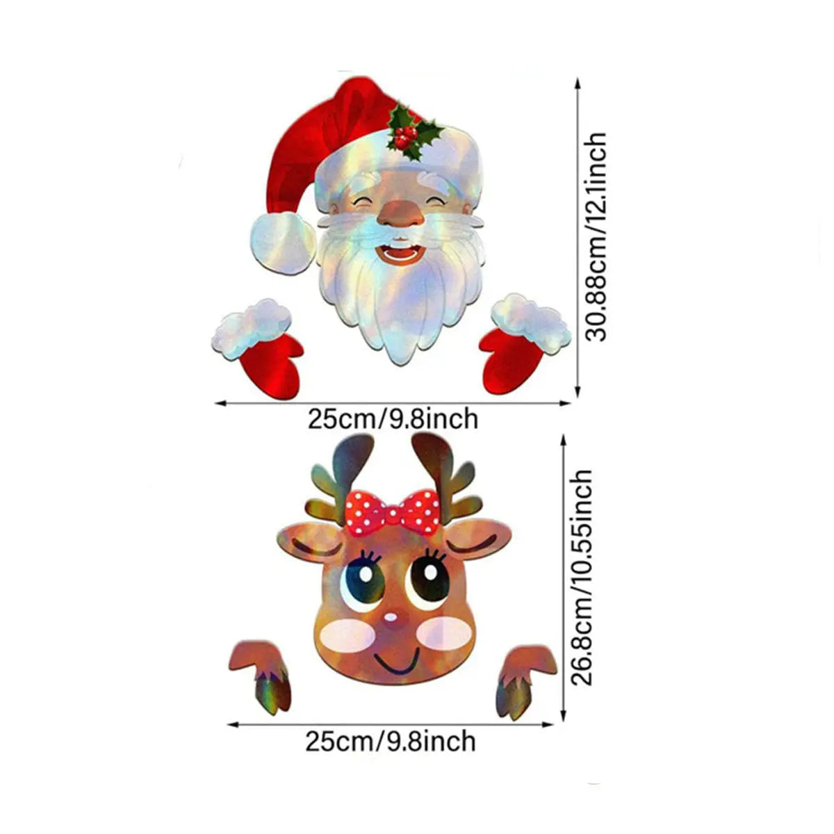 1 Set Christmas Fence Peepers Decorations - The Premium