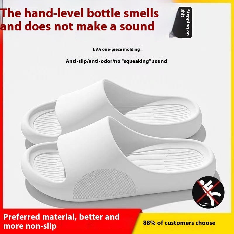 Men's Summer Slip-on Thick-soled Slippers For Outer Wear