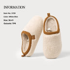 Home Indoor Non-slip Warm Velvet Cotton Slippers