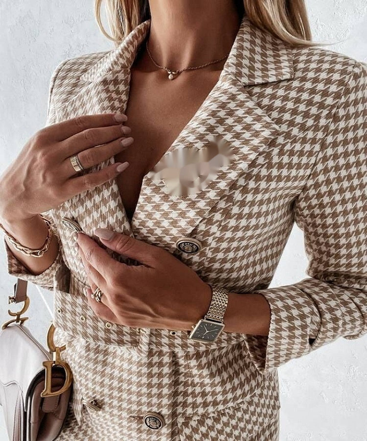 Women's Long-sleeved Waist-cinching Colorful Suit Jacket