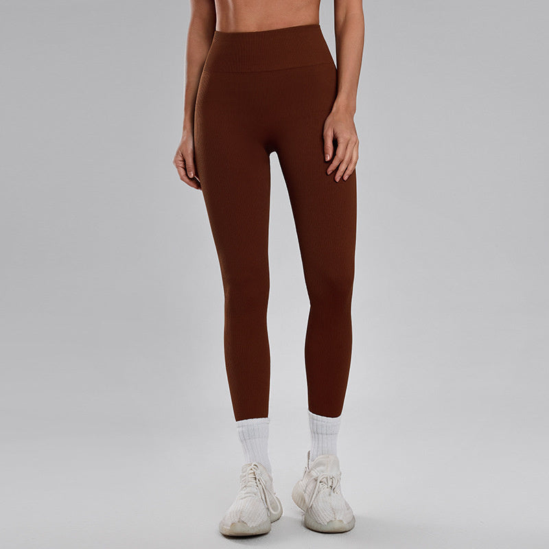 European-style Seamless Thread Sports Yoga Pants