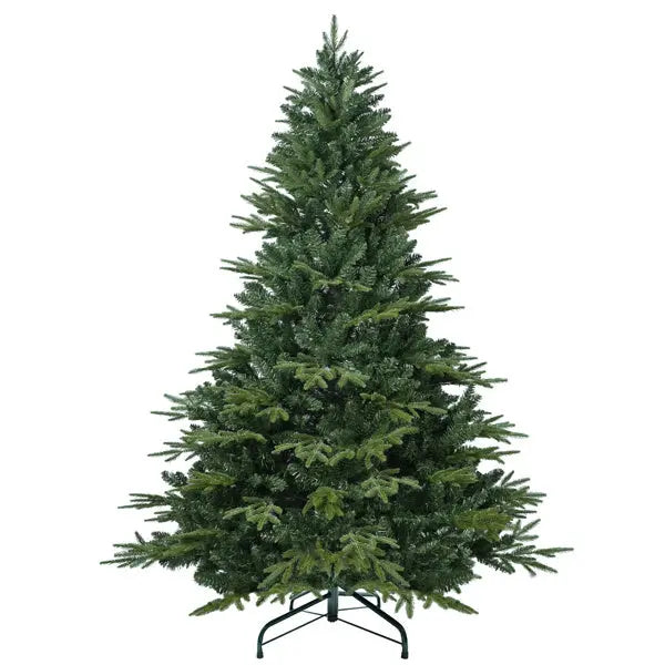 Artificial 4ft Green Christmas Tree With 856 PE PVC Mixed Branch Tips, Steel Wire, Hinged Premium & Foldable Base For Indoor Holiday Decorating - The Premium