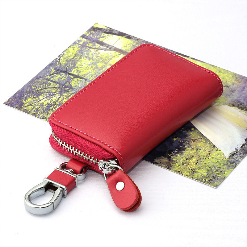 Large capacity zipper key case