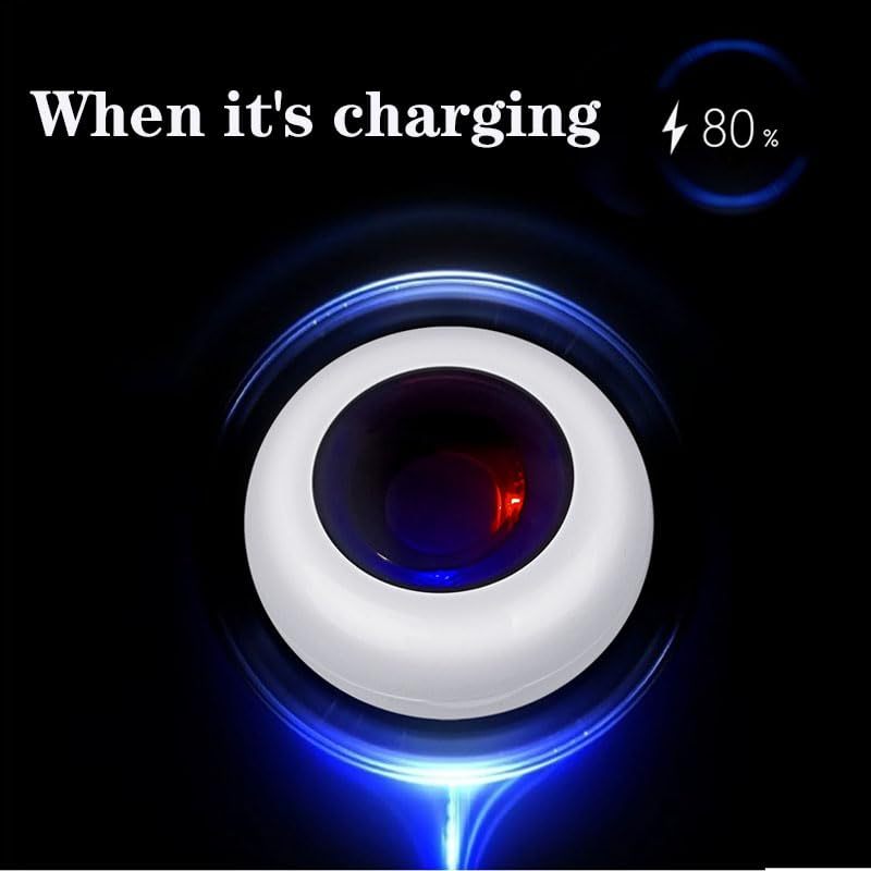 Smart Ring Charging Case, Magnetic Charging Port Compartment, Fast Charging Compact Box Portable Charger For COLMI R02 R06 R11M R8 Fitness Ring, 200 MAh Battery