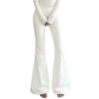 Design Breasted Access Control Waist Slimming And Hip Lifting Denim Trousers