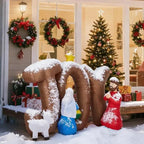 7.5FT Lighted Christmas Inflatable Decoration, Inflatable Nativity Scene With JOY Sign, Funny Blow Up Yard Decorations With Built-in LED Lights For Holiday Party Front Yard Lawn Garden Decor - The Premium