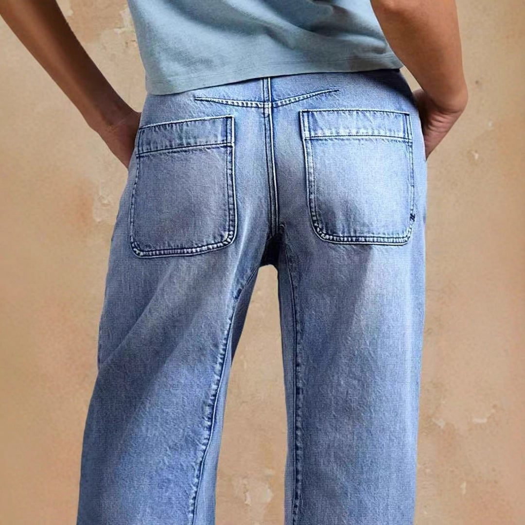 Casual Fashion Loose Jeans Trousers