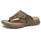 Flip Flops Men's Summer Outdoor Non-slip Wear-resistant Flip-flops Soft Bottom