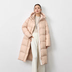 Slim Fit Warm Over-the-knee Lengthened Down Jacket Women