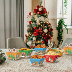 12Pcs Christmas Paper Food Tray - The Premium
