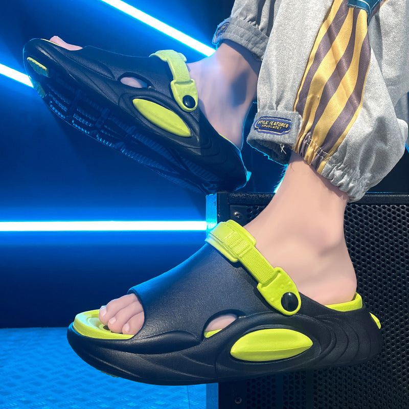 New Summer Men's Sandals Non-slip Deodorant Platform