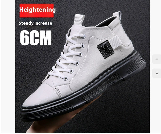 High-top Men's Shoes Winter Men's Leather Shoes Leather Casual