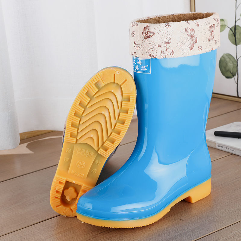Wool Cotton Warm Non-slip Rain Boots