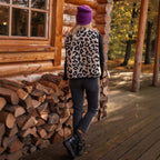Elegant Leopard Fur Vest For Women