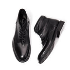 Trendy Workwear Boots All-match First Layer Cowhide Retro